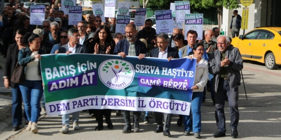 DEM Parti Dersim’den Barış Yürüyüşü: “Barış İçin Adım Atın”