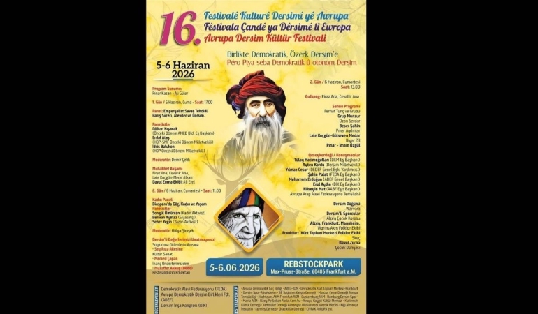 Dersim’in Sesi Frankfurt’ta Yükseliyor