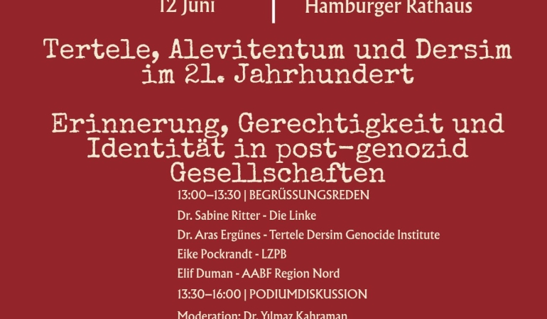 Hamburg’da Uluslararası Dersim Tertele Konferansı