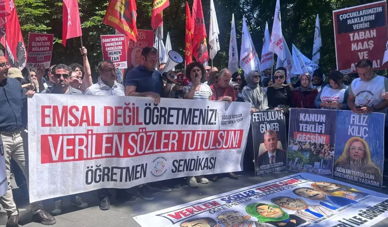 Özel sektör öğretmenleri Ankara’da açlık grevine başladı