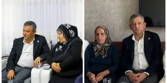Özgür Özel’den Gülistan Doku ve Rojin Kabaiş ailelerine ziyaret