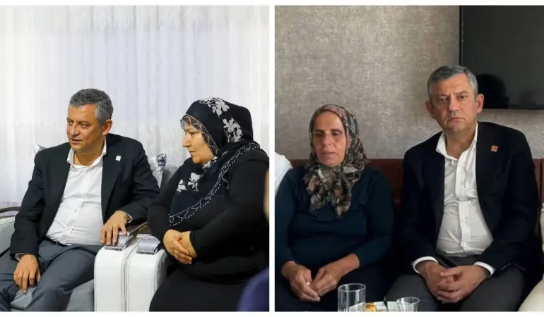 Özgür Özel’den Gülistan Doku ve Rojin Kabaiş ailelerine ziyaret