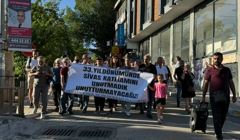 Sivas’ta katledilen 33 can Dêrsim’de anıldı: Yüzleşme istiyoruz!
