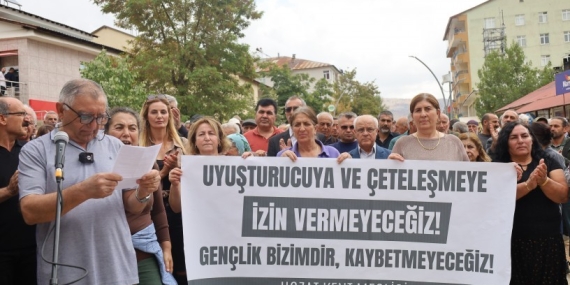 Hozat’ta uyuşturucu ve çeteleşmeye karşı ortak tepki