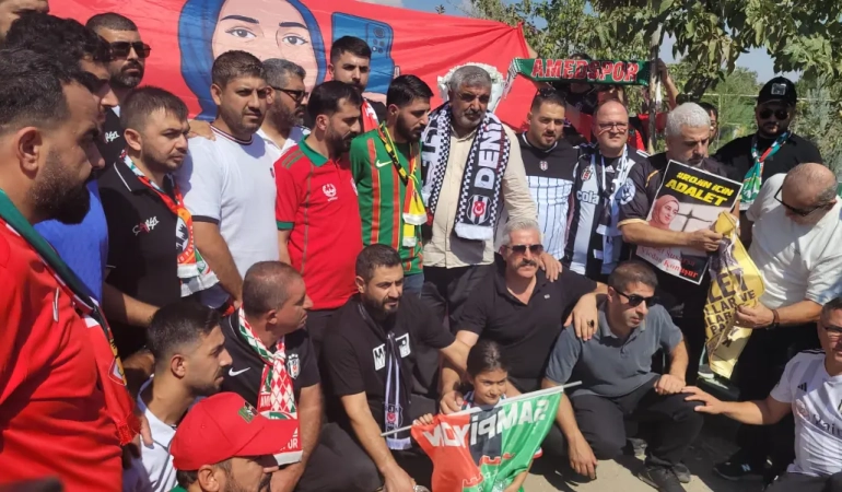 Çarşı ve Amedspor taraftarları buluştu Rojin, Narin ve Gülistan anıldı