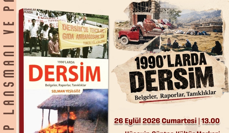 “1990’larda Dersim” kitabı okurlarla buluşuyor