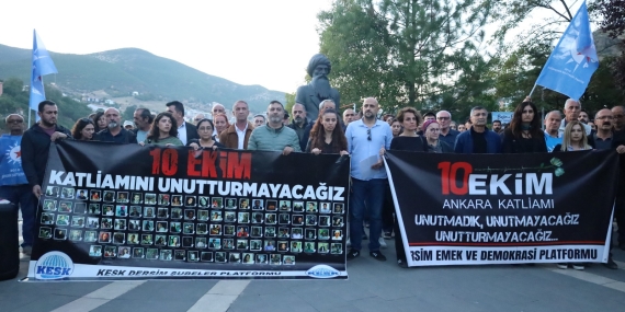 Dersim’de 10 Ekim Ankara Gar Katliamı’nın 11. yılında anma