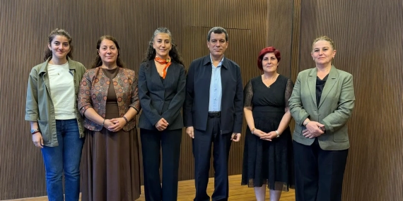 DEM Parti heyeti Mazlum Abdi ile görüştü